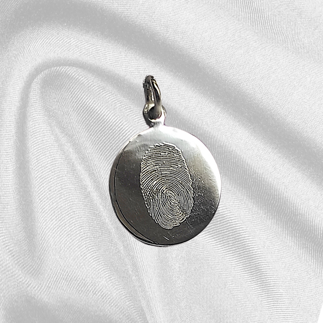 Collar huella digital simple