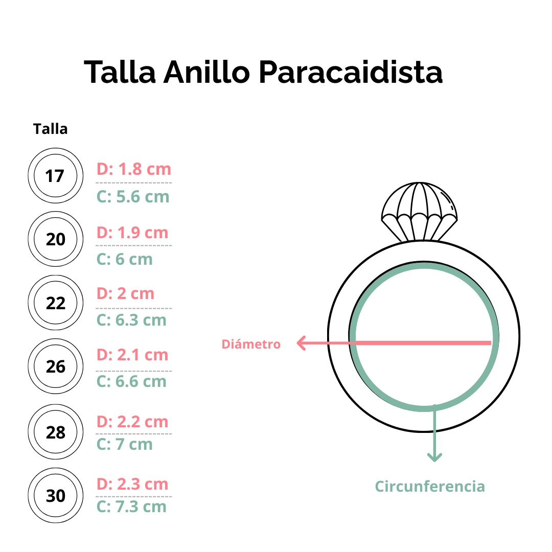 Anillo militar de paracaidista ¡Personalizado!