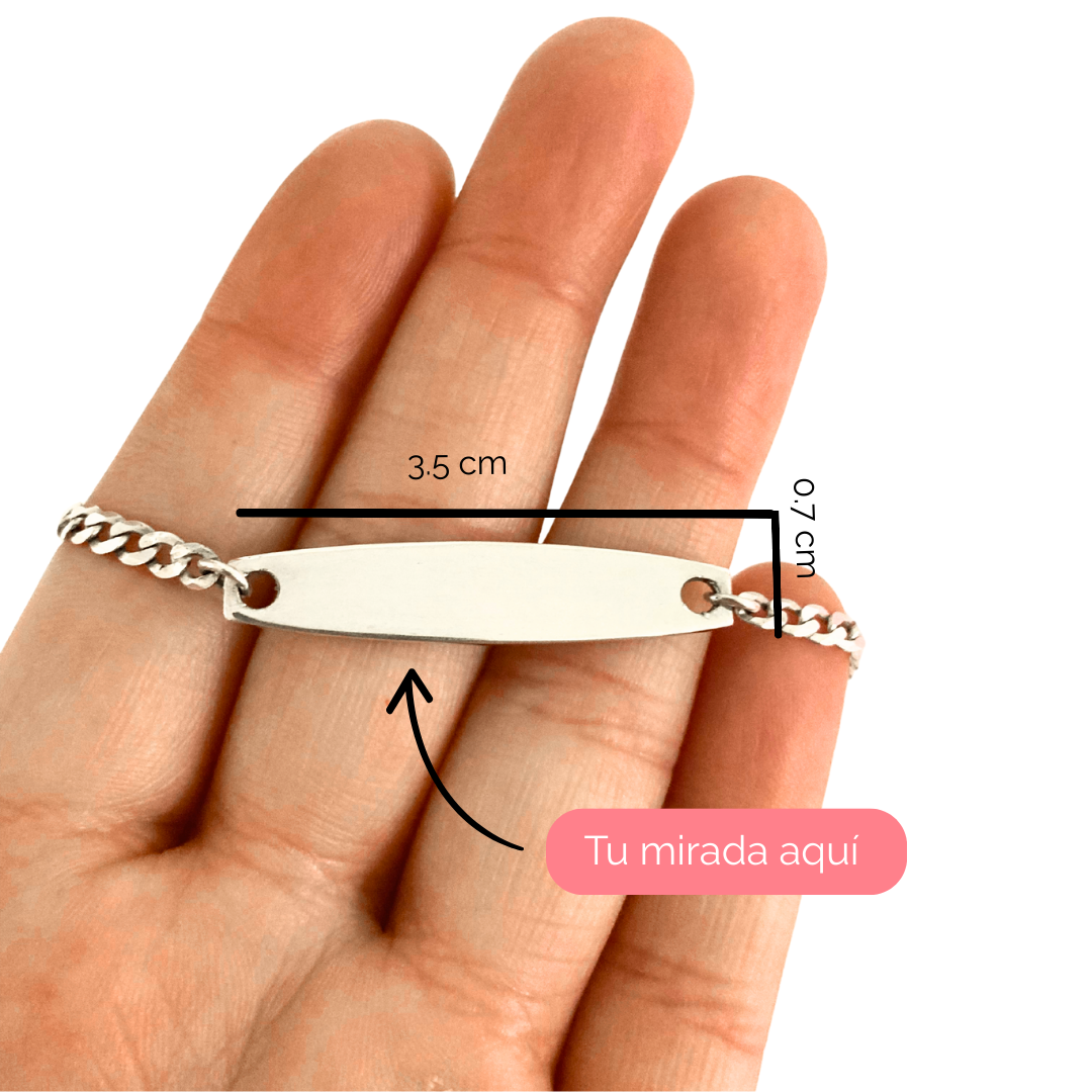 Pulsera fotograbado mirada