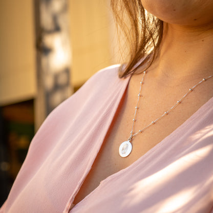 Collar huella digital simple