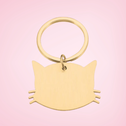 Placa de identificación para gatos
