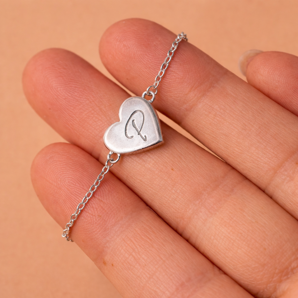 Pulsera mini Love Plata 925 - Grabado doble