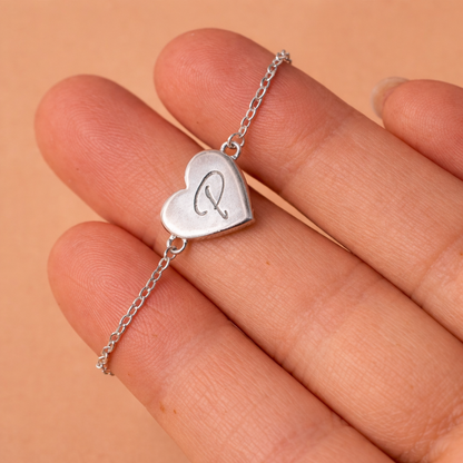 Pulsera mini Love Plata 925 - Grabado doble
