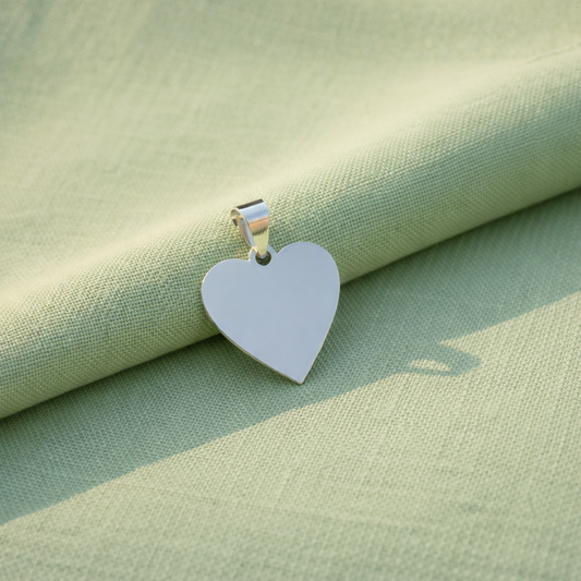 Medalla fotograbada corazón